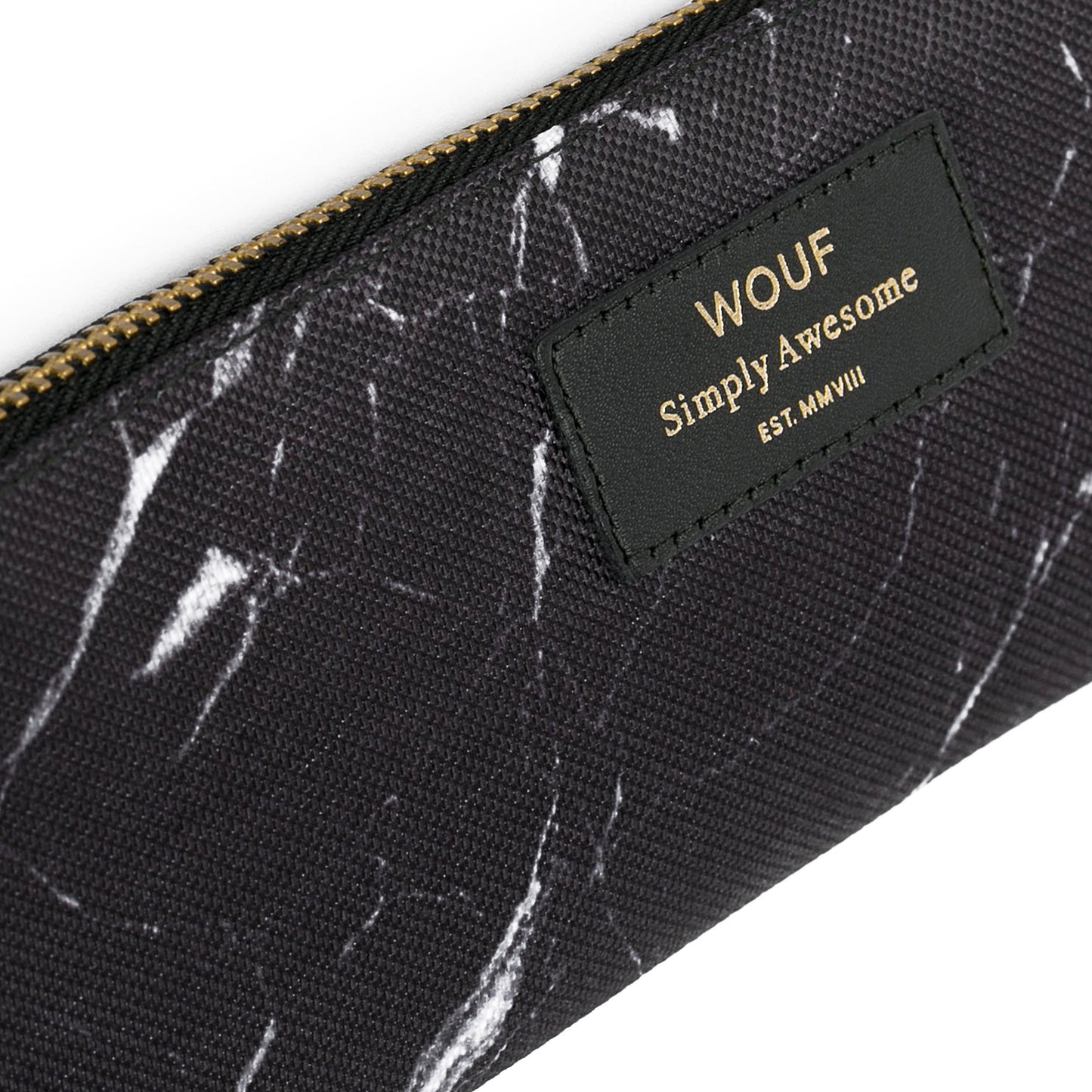 PENCIL CASE, BLACK MARBLE