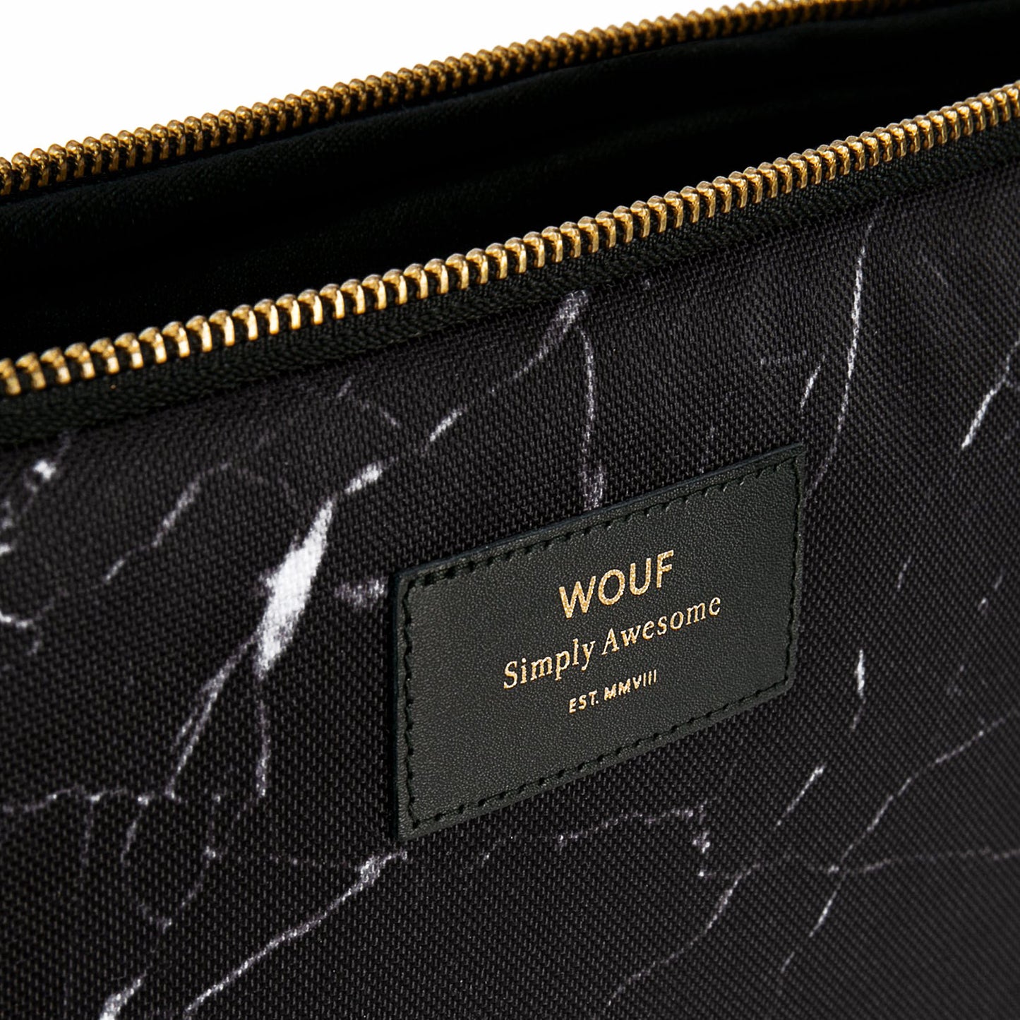 LAPTOP CASE, 13”, BLACK MARBLE