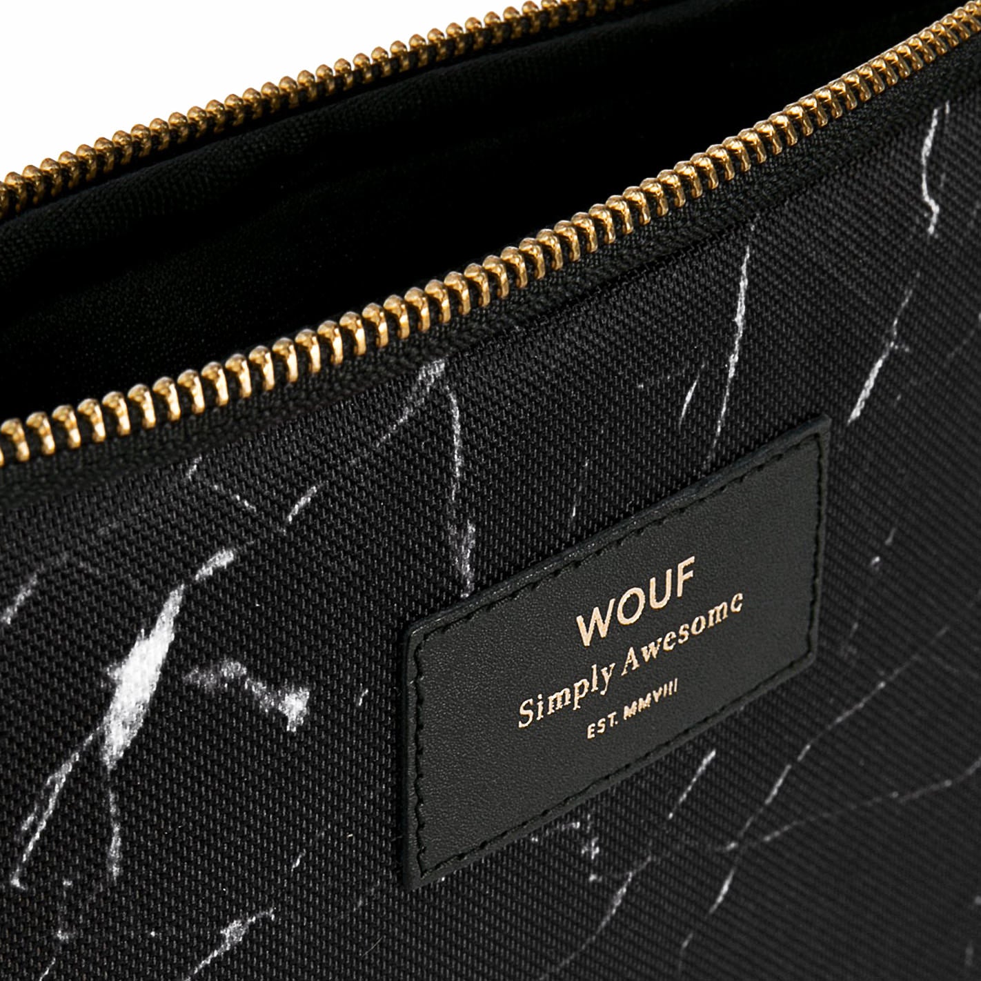 IPAD CASE, BLACK MARBLE