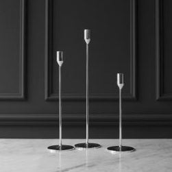 NATTLIGHT CANDLE HOLDER, 28 cm, SILVER