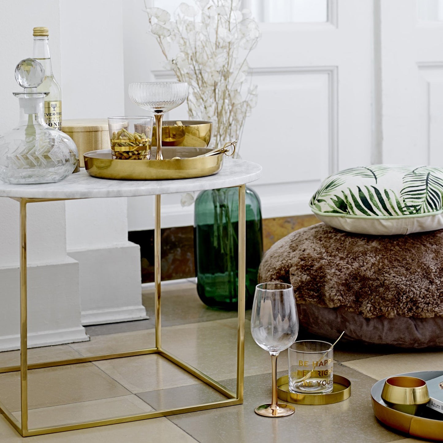 ALUMINUM BOWL, BROWN – GOLD