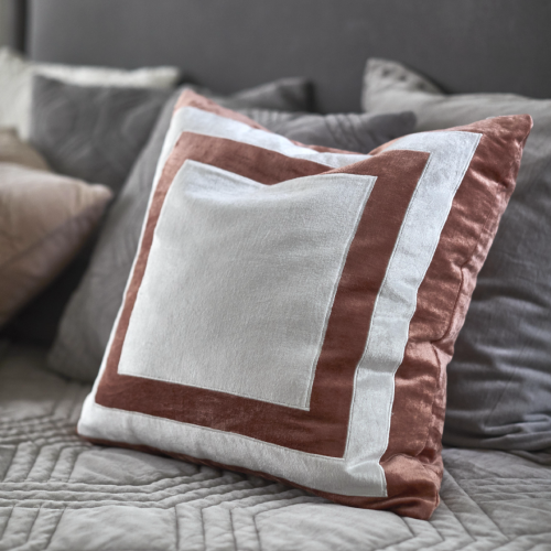 FIRENZE GINGER SPICE PILLOW CASE FOR DECORATIVE PILLOW 50 x 50