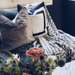 KORISTETYYNYN PÄÄLLINEN 50 X 50 FIRENZE TWILIGHT BLUE - Nord Boulevard