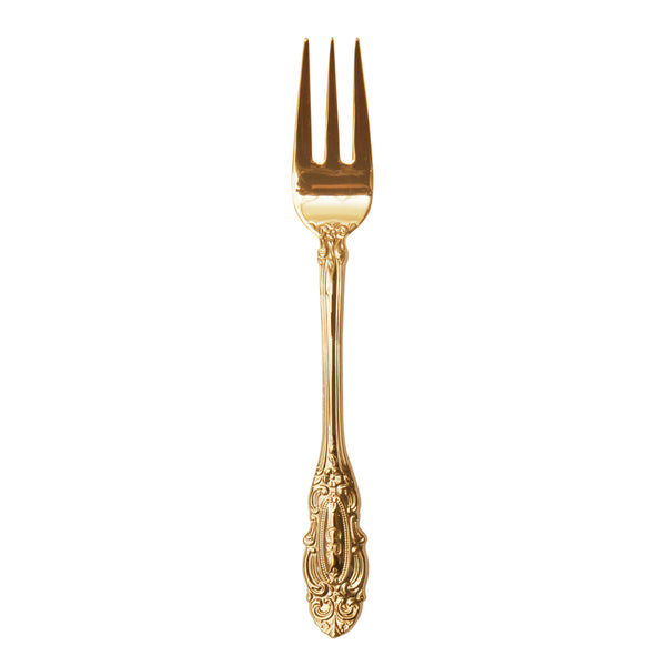 SIGNATURE CUTLERY VINTAGE FORK SET OF 4 - 24 ct Gold Plated