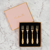SIGNATURE CUTLERY VINTAGE FORK SET OF 4 - 24 ct Gold Plated - Nord Boulevard