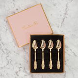 SIGNATURE CUTLERY VINTAGE SPOON SET OF 4 - 24 ct Gold Plated - Nord Boulevard