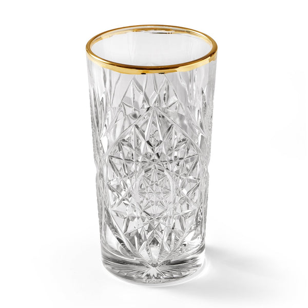 LIBBEY HOBSTAR COOLER GOLD RIM – GLAS, 470 ml, 2 PCS.