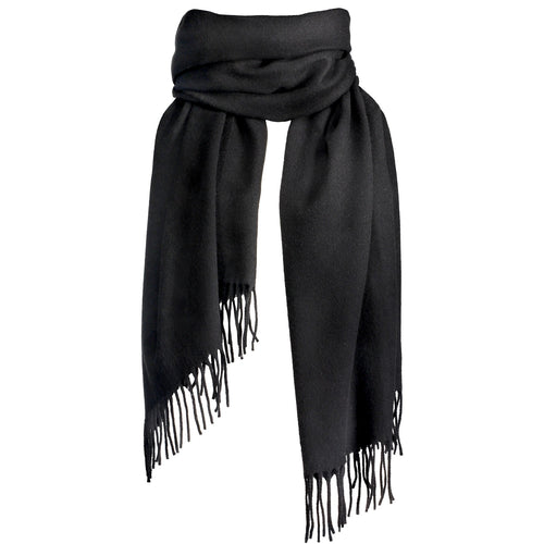 Vallées scarf, 70x200cm, black, 100 % wool