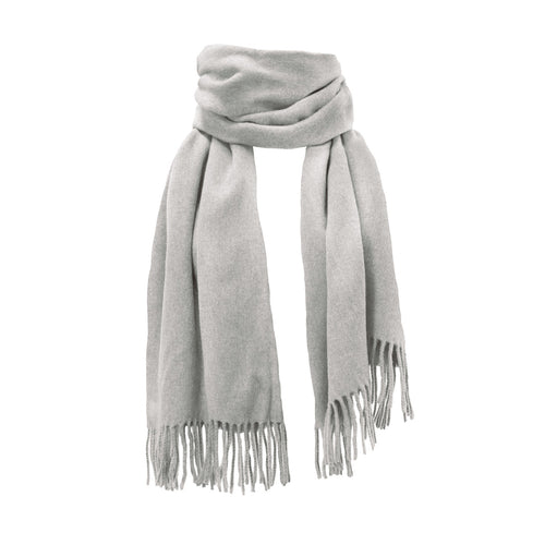 Vallées scarf, 70x200cm, light grey melange, 100 % wool