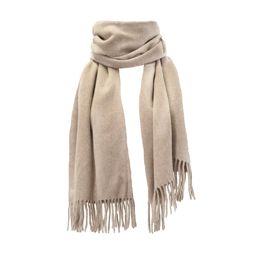 Vallées scarf, 70x200cm, sand melange wool 100%