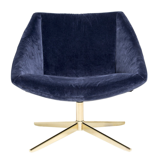 ELEGANT ARMCHAIR WITH BLUE VELVET
