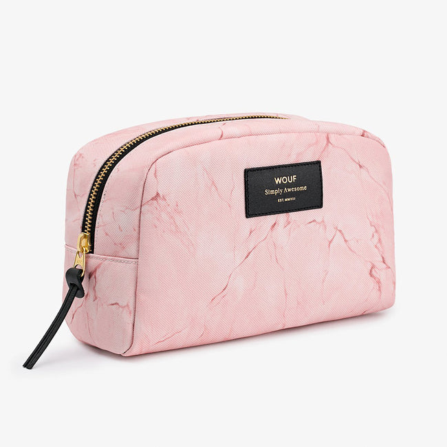 TOILETRY BAG, PALE PINK MARBLE