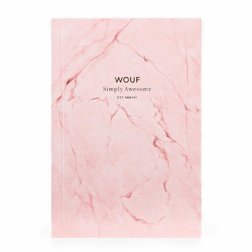 A6 NOTEBOOK, PINK MARBLE