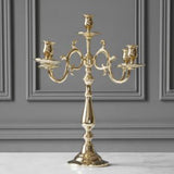 CANDELABRUM FOR 5 CANDLES, ROCOCO, BRASS