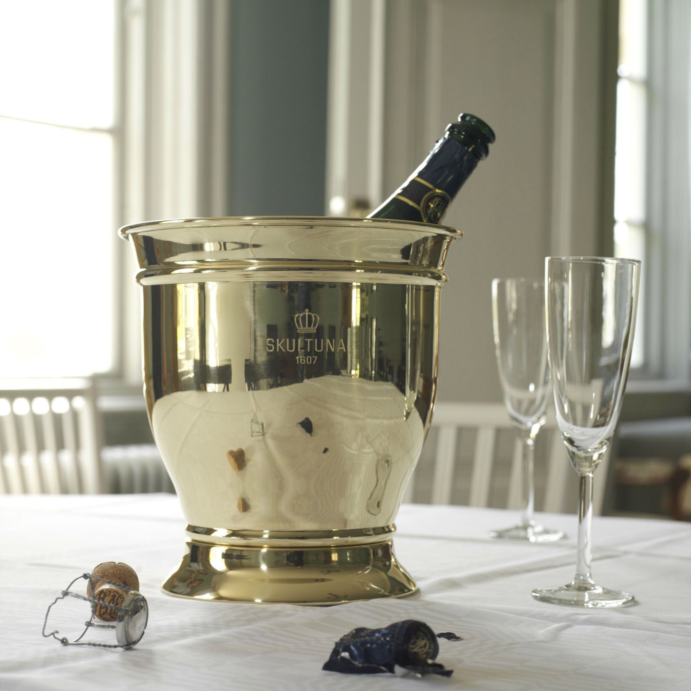 CHAMPAGNE & WINE COOLER, BRASS NORD BLVD